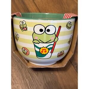 Keroppi chopstick ramen bowl hello kitty